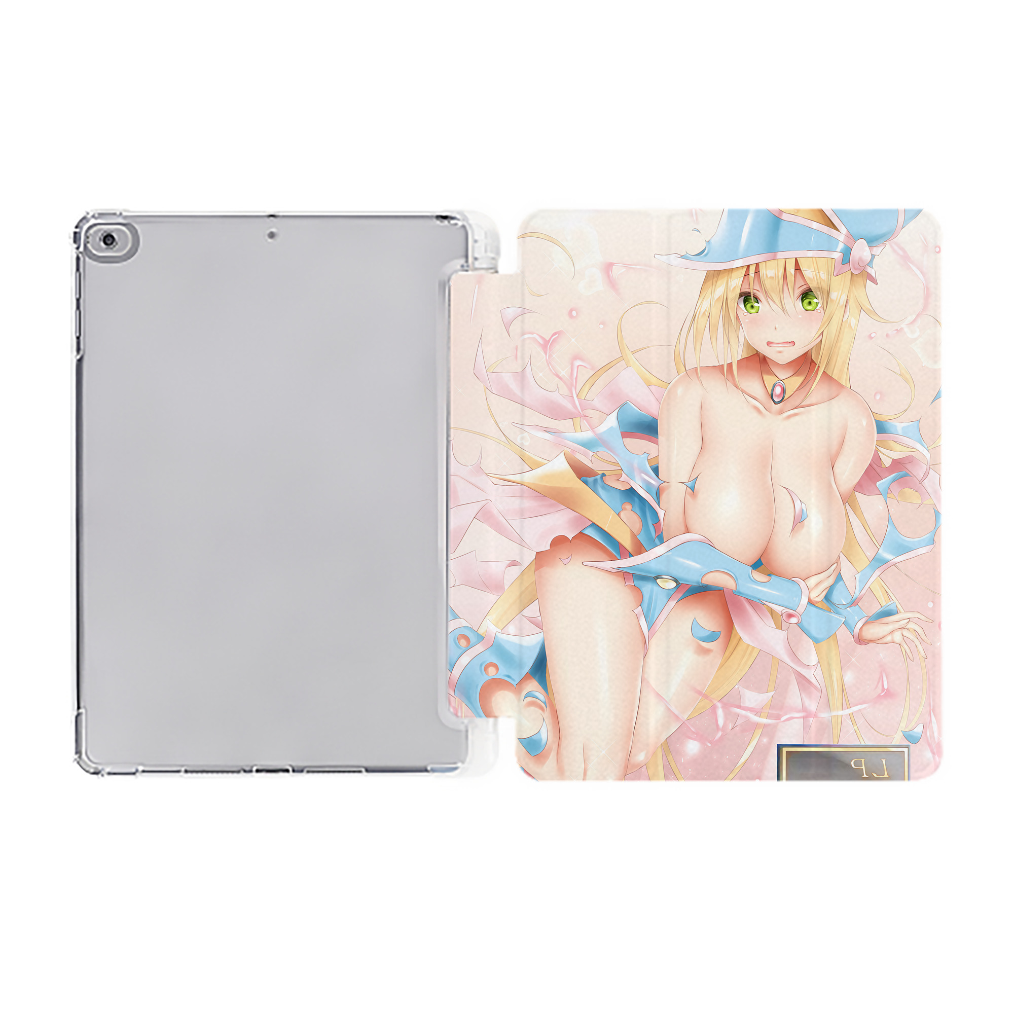 （画像用） 遊☆戯☆王 Yu-Gi-Oh! IPad ケース ペン収納付き 三つ折りスタンド PUレザー×シリコン 対応機種9.5/10.5/10.9インチ